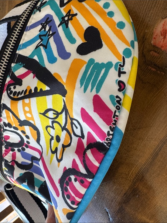 Brighton Handbags - Colorful Graffiti Print Crossbody Brighton LOVE Bag